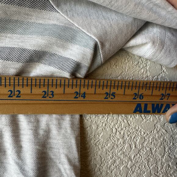 Travis Mathew Performance Golf Polo Shirt Gray Stripes Men’s XXL - Picture 5 of 5